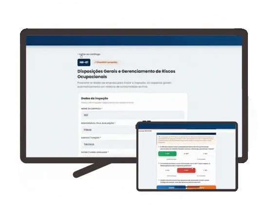 Tudo em um único lugar: do checklist ao relatório de conformidade